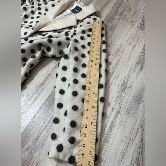 ModCloth Wool Salient Polka Dot Wool Blend Coat in Grey and White - Size 1x - Picture 15 of 16